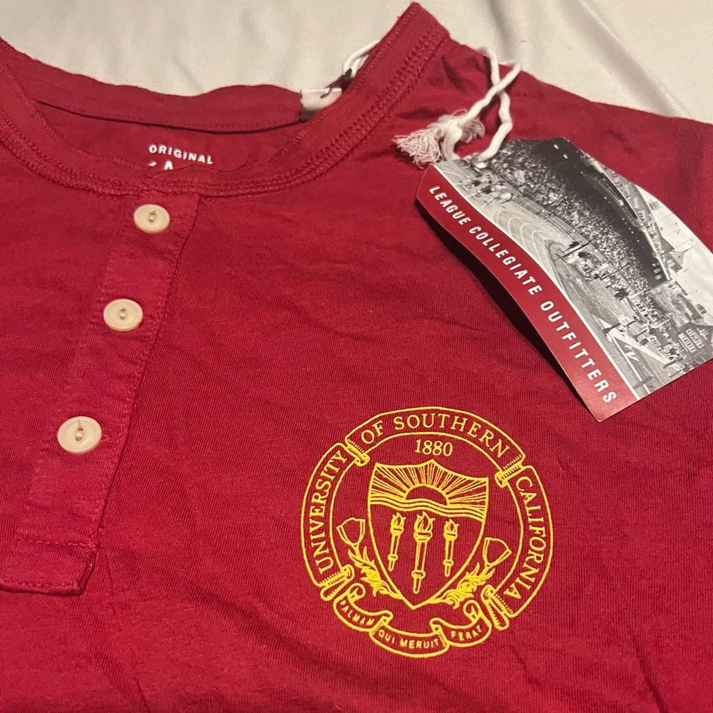 League Collegiate Outfitters USC Trojans NCAA Heritage Cardinal University Seal
